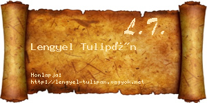 Lengyel Tulipán névjegykártya